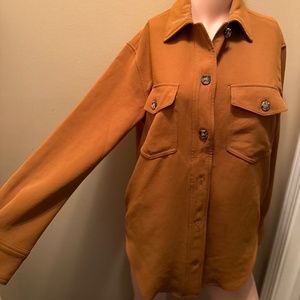 Aritiza "The Ganna Shirt "Jacket - Stunning Orange color